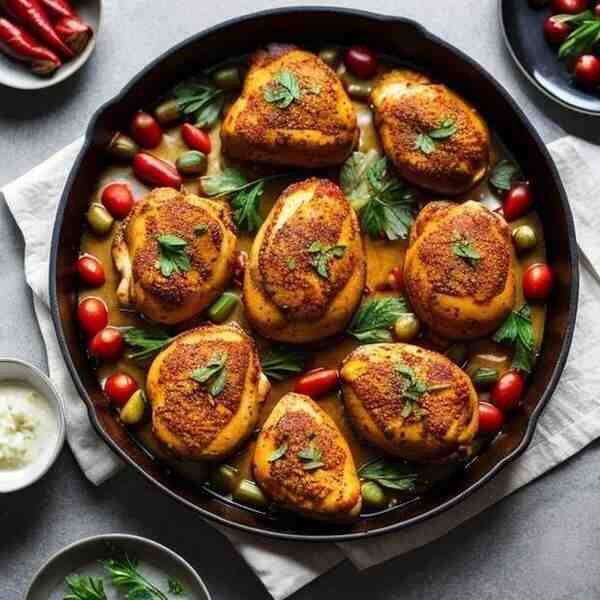 Запеченная курица Восточная красавица